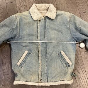 Vintage Sherpa Jean Denim jacket